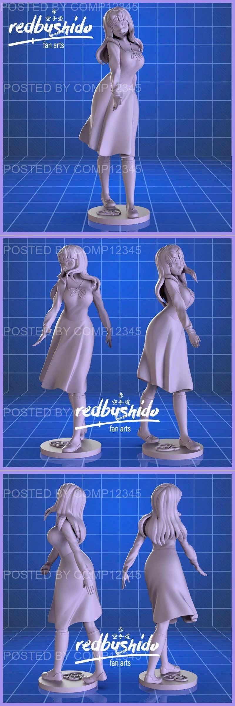 Redbushido - Fugiwara Chika 3D Print