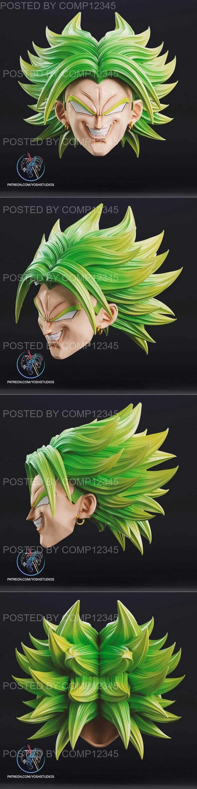 Broly Mask 3D Print