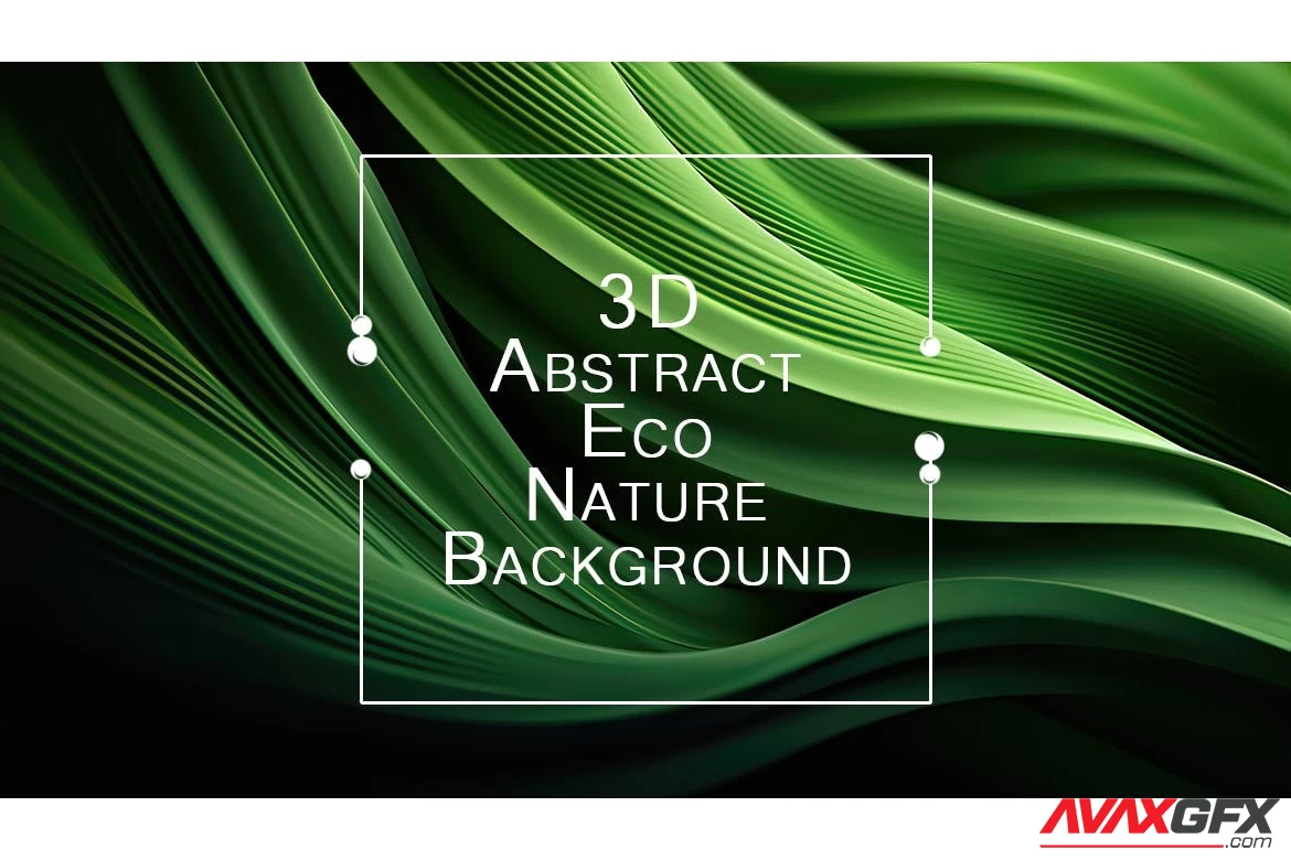 3D Abstract Eco Nature Background