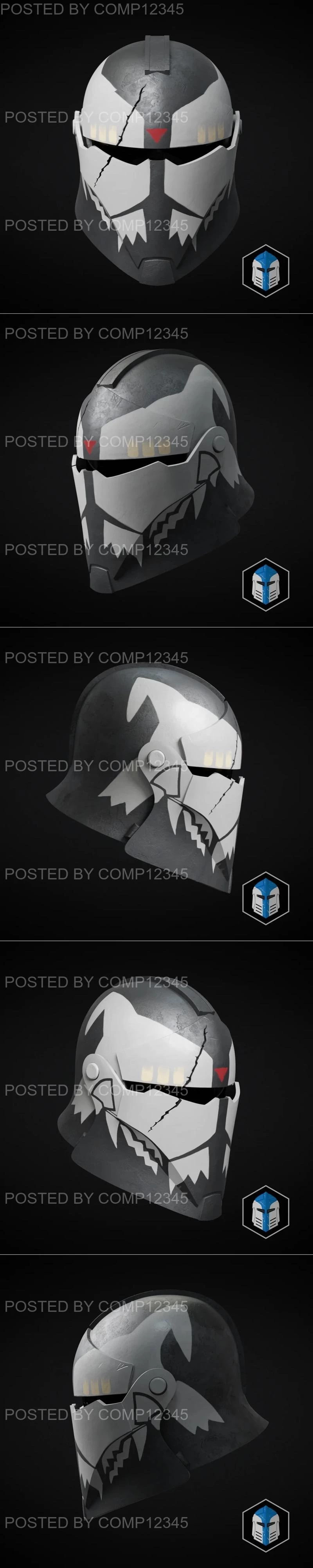 Bartok Medieval Commander Wolffe Helmet 3D Print