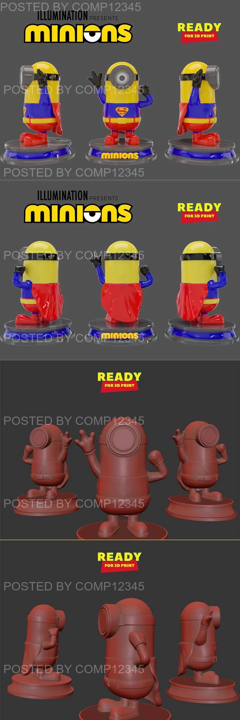 Super Minion Man 3D Print