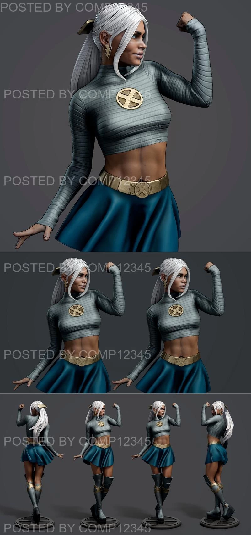 Storm in senior staff uniform 3D Print