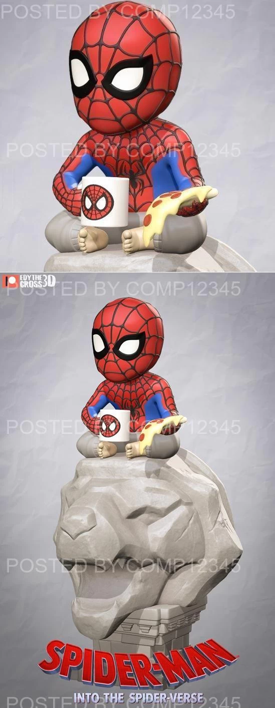 Spiderman Lazy 3D Print