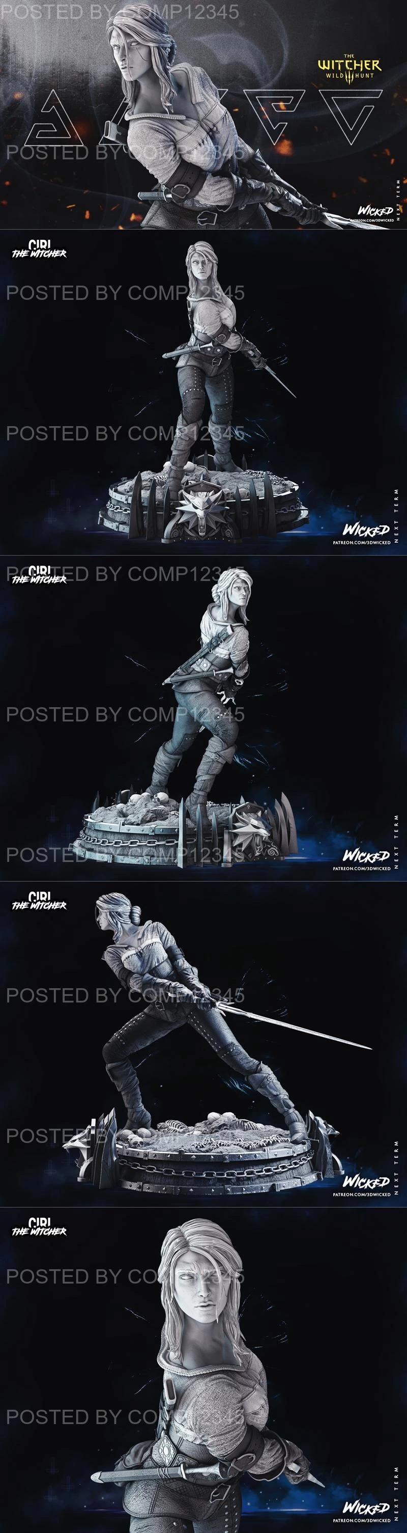 WICKED - Ciri Statue 3D Print