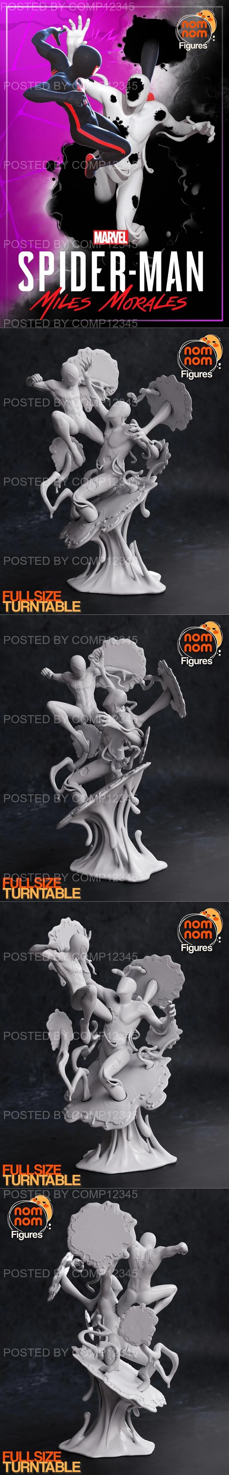 Nomnom Figures - Miles Morales from Spiderman 3D Print
