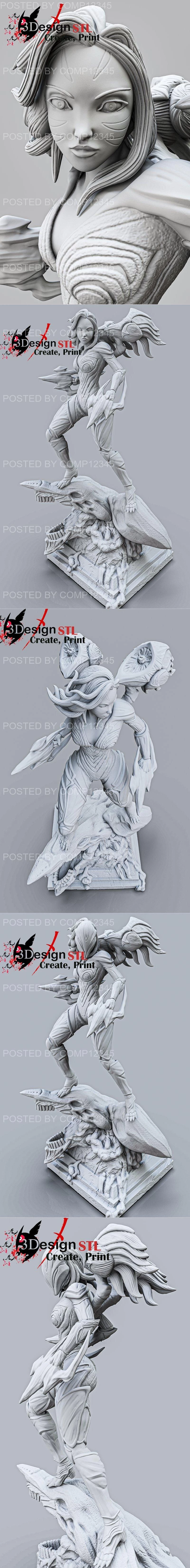 Kaisa League of Legends 3D Print