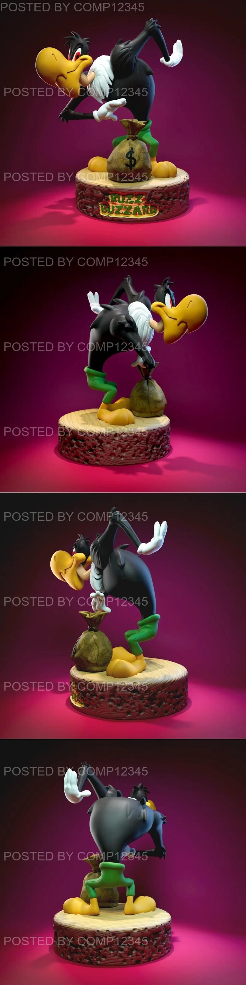 Buzz Buzzard - Woody Woodpecker 3D Print