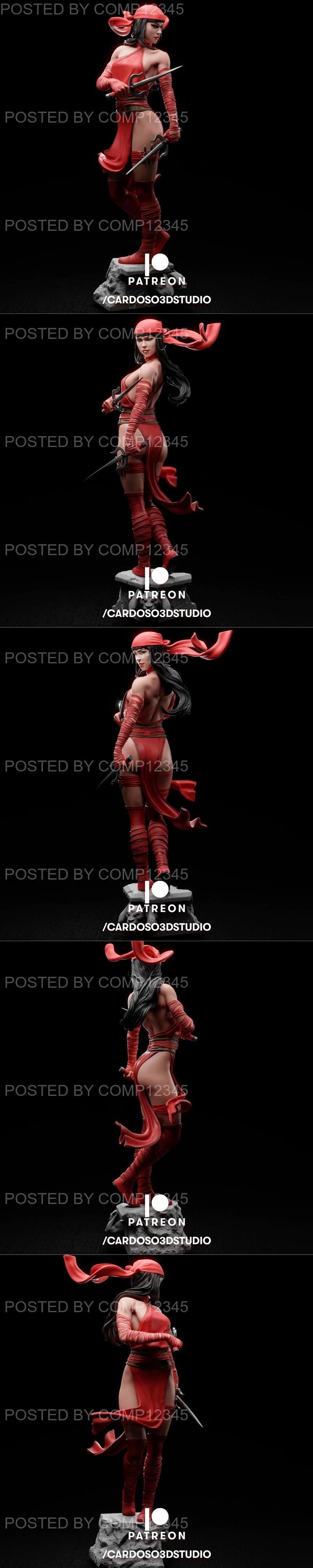 Cardoso 3d Studio - Elektra statue 3D Print
