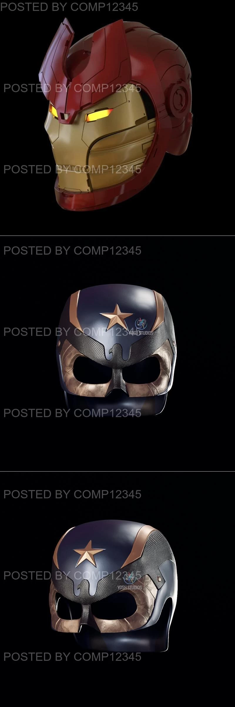 The Boys - Soldier Boy Helmet and Marvel - Thor Buster helmet 3D Print