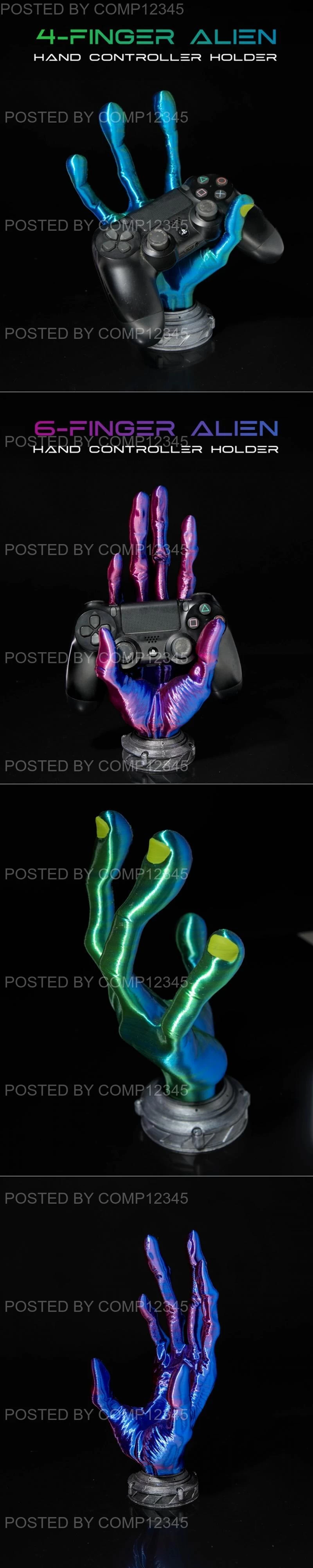 4 Finger Alien Hand Controller Holder and 6 Finger Alien Hand Controller Holder