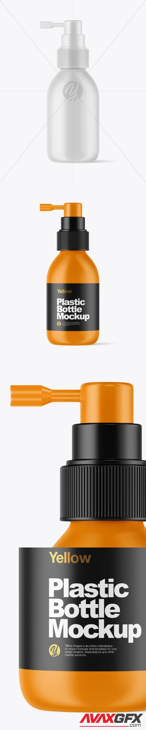 Matte Spray Bottle Mockup 50036