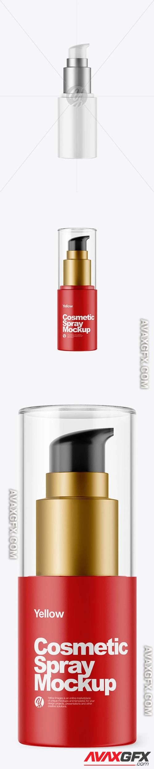 Matte Cosmetic Spray Mockup 50636