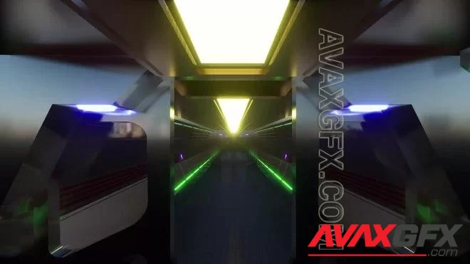 MA - Futuristic Neon Corridor 1550508