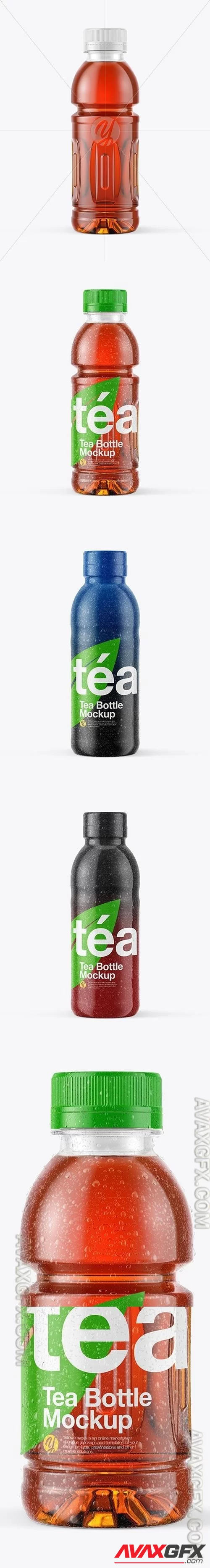 Tea Bottle with Condensation in Shrink Sleeve Mockup 47971 [TIF]