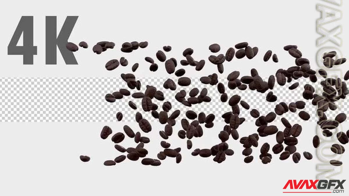 MA - Flying 3D Coffee Beans 1527483