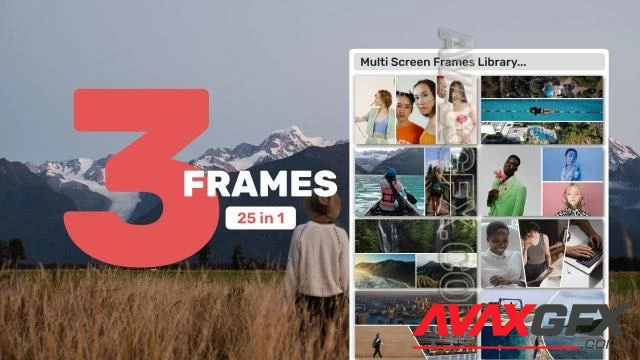 Multi Screen Frames Library - 3 Frames 1584151