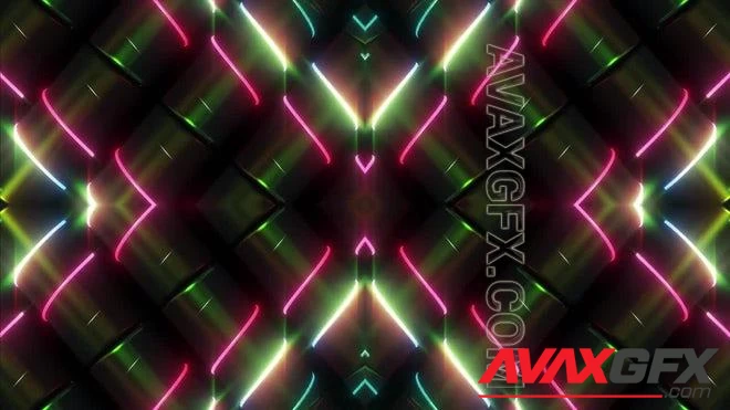 MA - Kaleidoscopic Neon Cylinders Pack 1438987