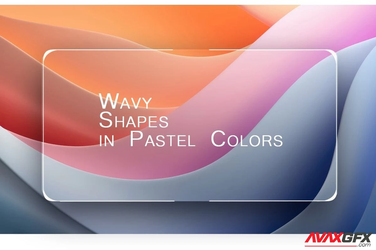 Wavy Shapes in Pastel Colors