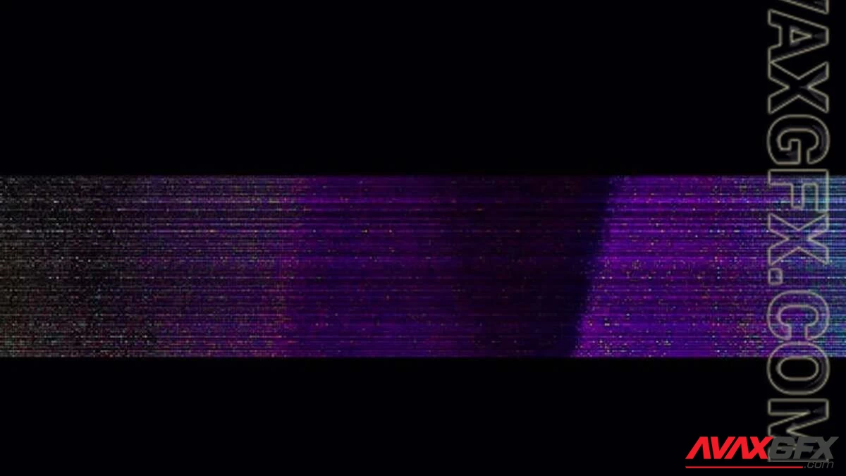 MA - Flickering Purple Pixels Glitch Overlay 1445434