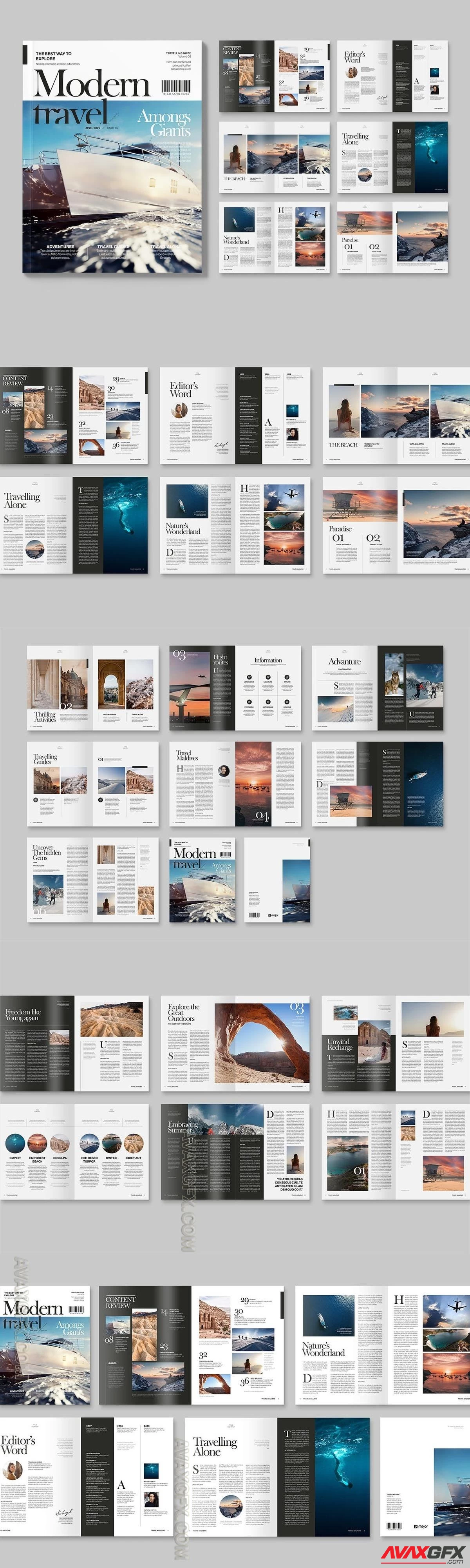 Travel Magazine Template HLRJ5PN [INDD]