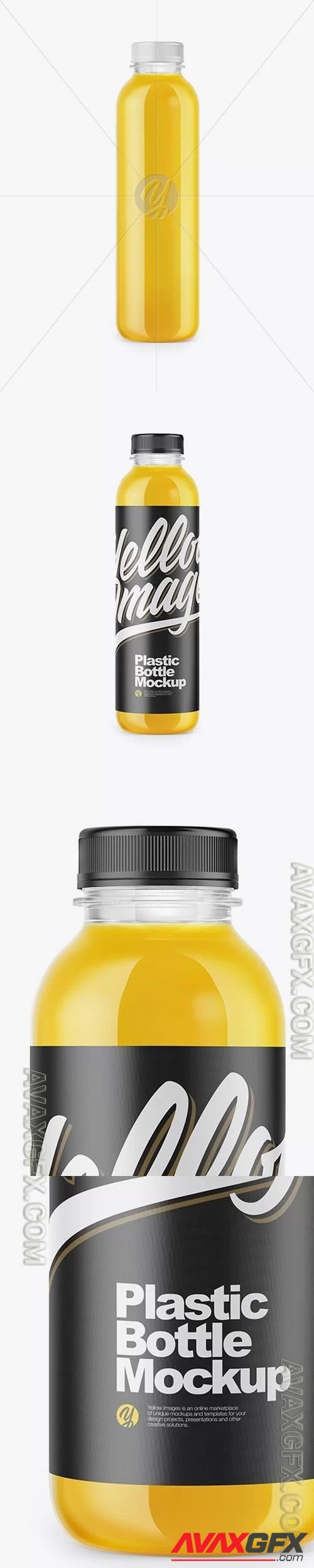 Clear Bottle with Orange Juice Mockup 46528 [TIF]