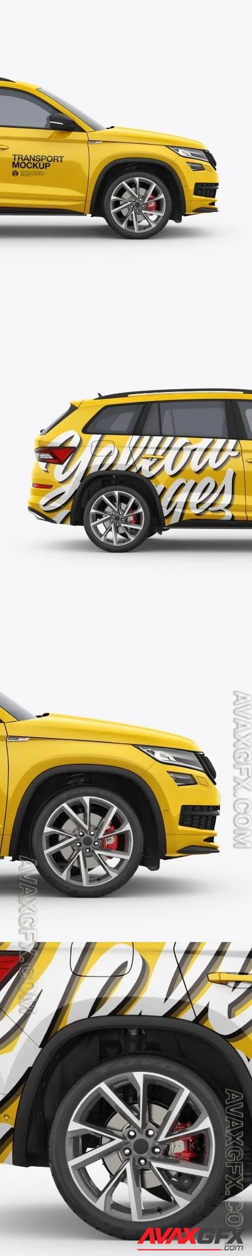 SUV Crossover Car Mockup - Side View 46725 [TIF]