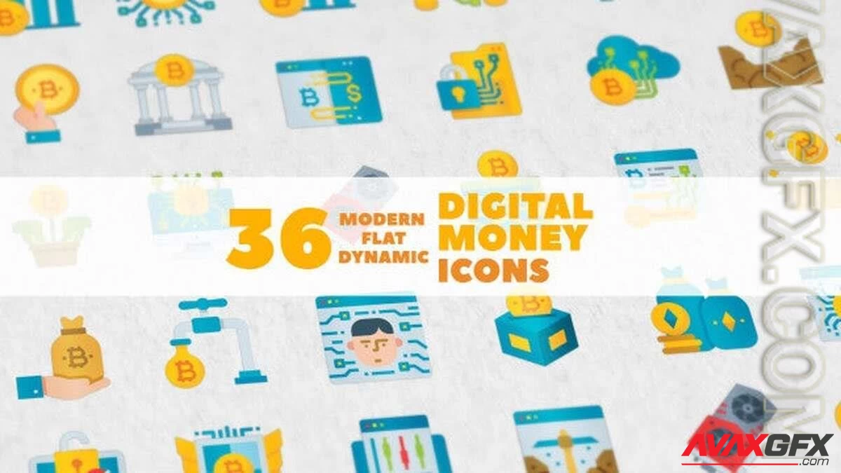 Digital Money Animated Icons 1302447