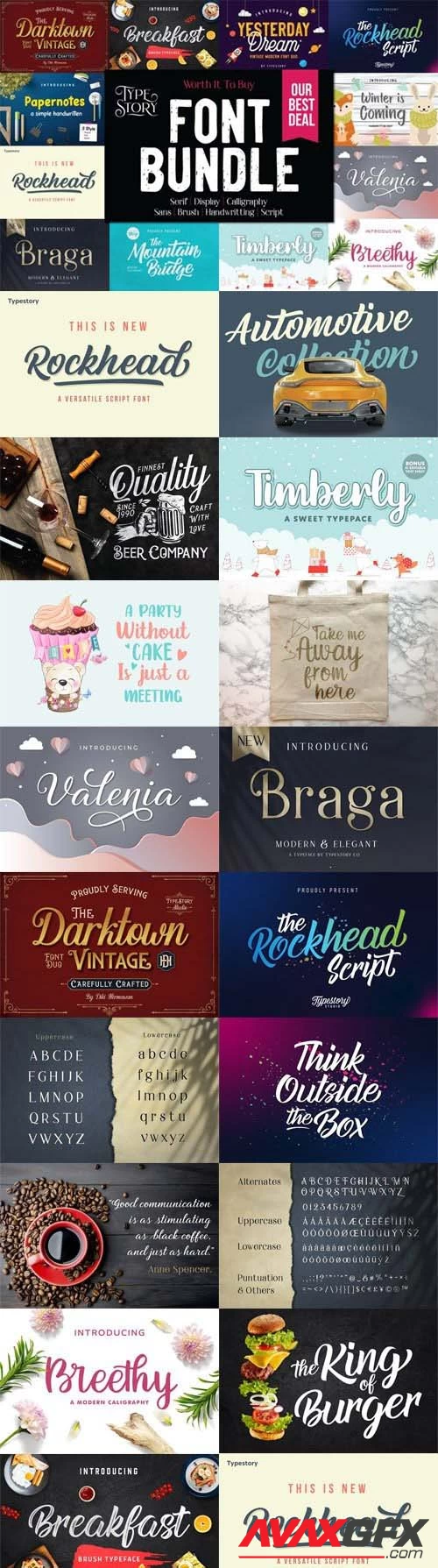 Worth It Font Bundle - 11 Premium Fonts