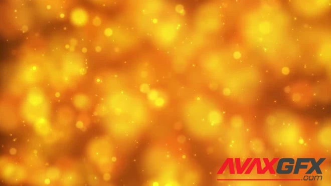 MA - Golden Bokeh And Particles Background 1635255