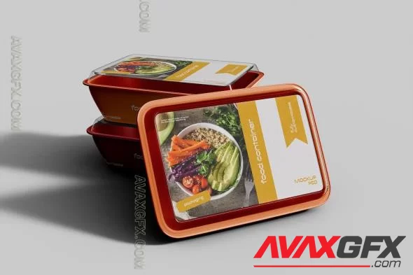 Takeaway Food Container Mockup UW97ZPB [PSD]