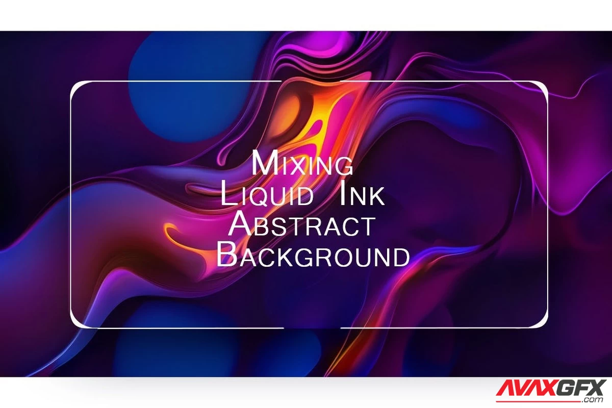 Mixing Liquid Ink Abstract Background