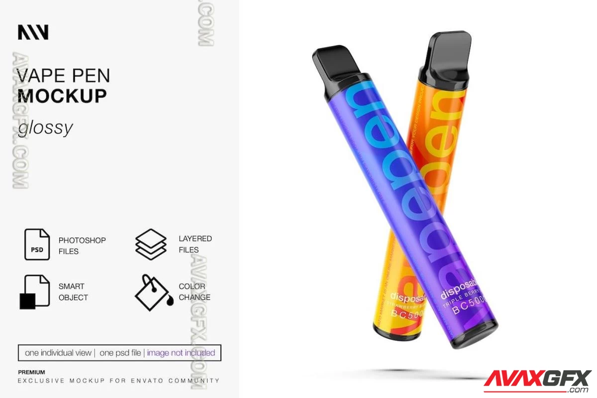 Vape Pen Mockup [PSD]