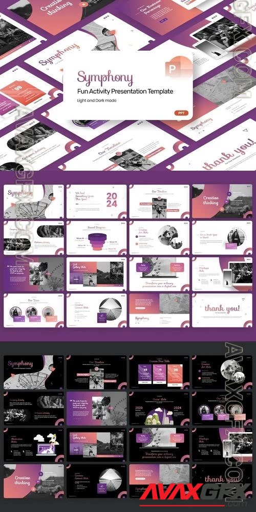 Symphony Modern - PowerPoint Template PPTX