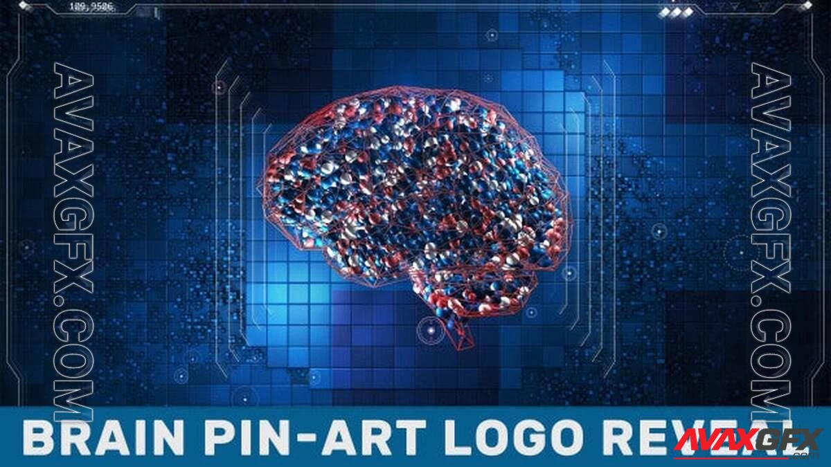 MA - Brain pin art logo reveal - 1559642