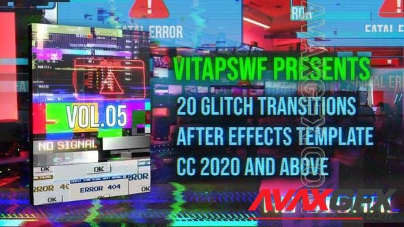 Glitch Transitions Vol. 05 47707957 [Videohive]