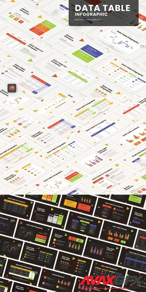 Data Table Infographic Template