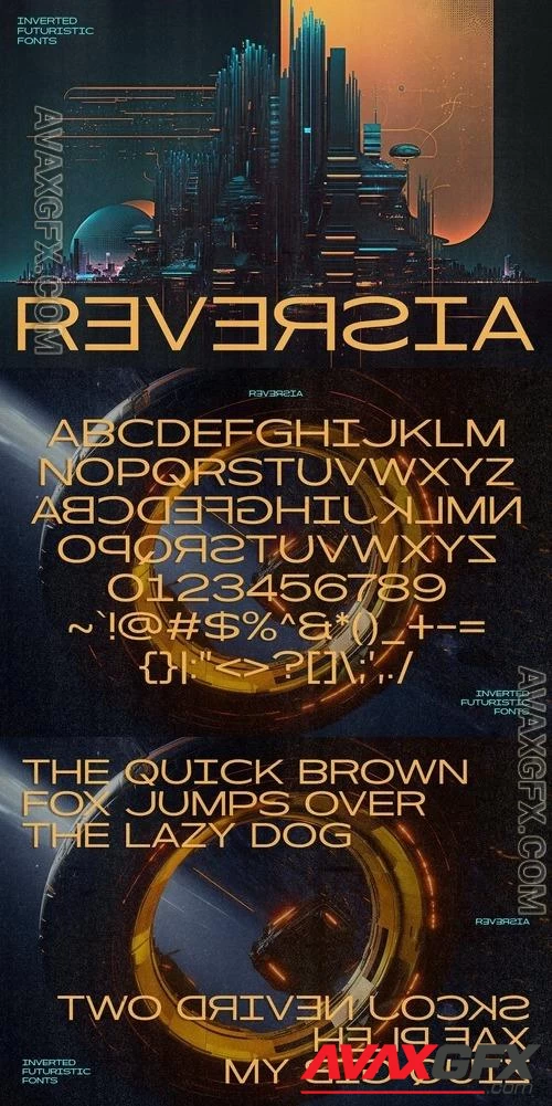 Reversia - Inverted Expanded Fonts