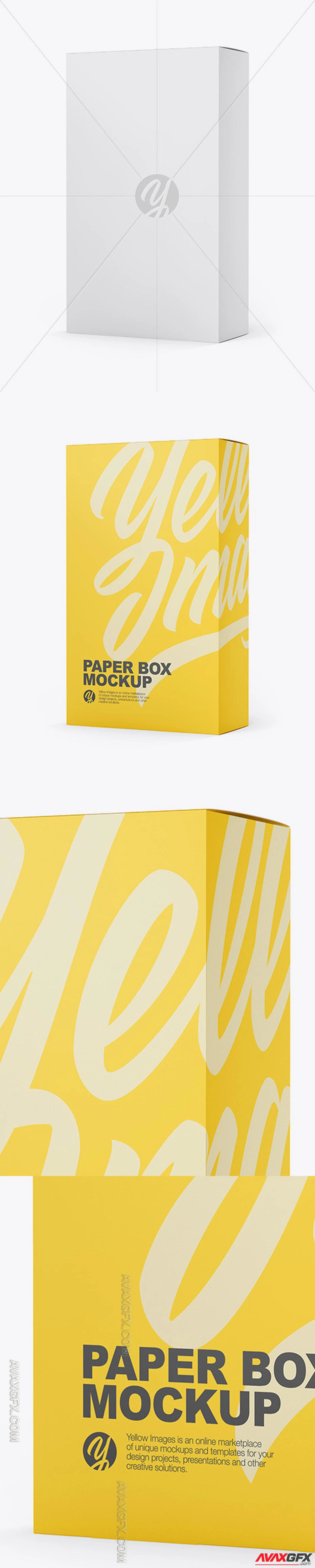 Matte Paper Box - Half Side View 48438