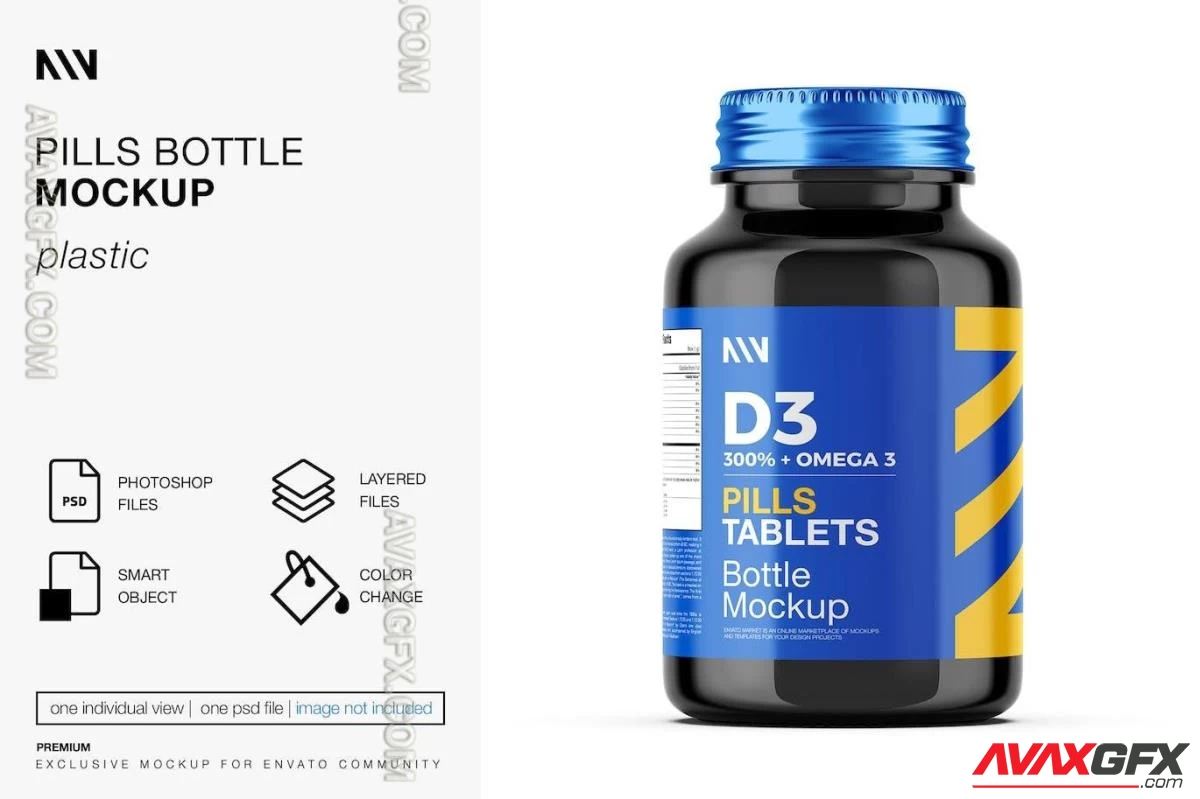 Pills Bottle Mockup [PSD]