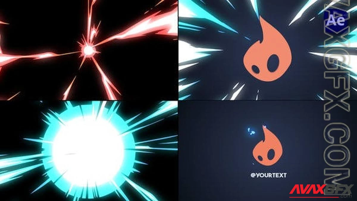 2D Cartoon Energy Logo Opener [After Effects] 47383283 [Videohive]