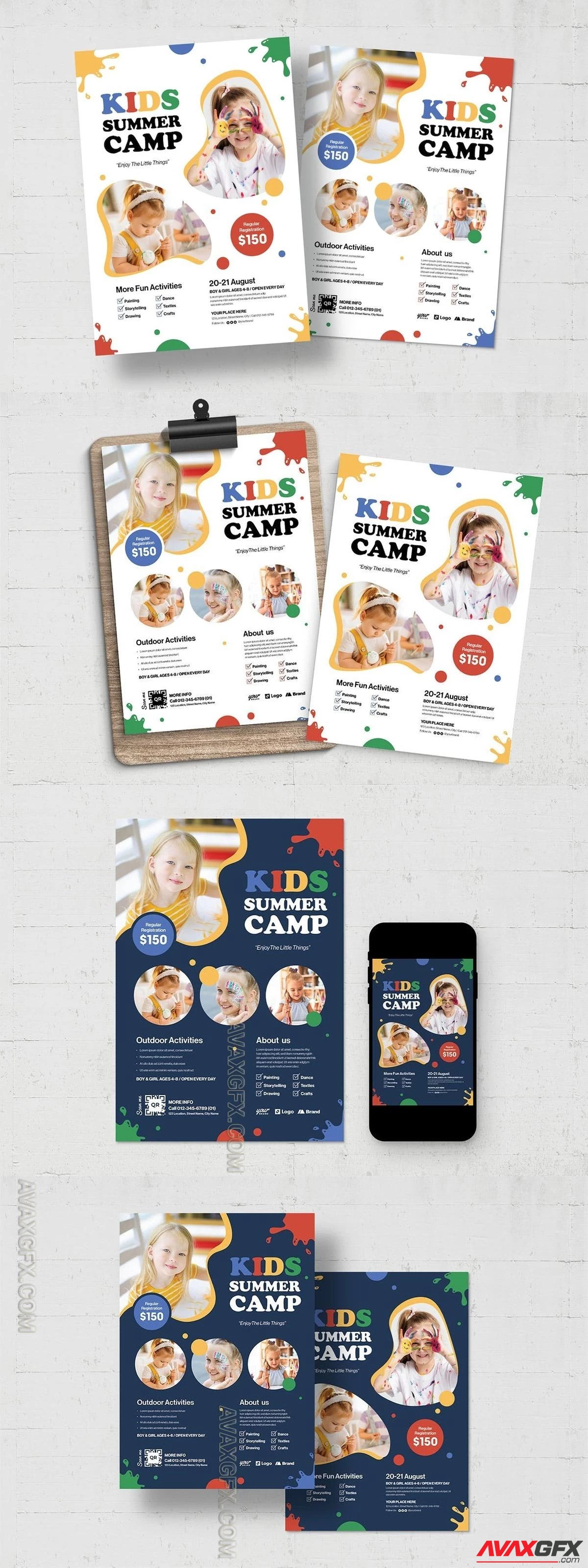 Kids Art Camp Flyer Template C7QRM2U [PSD]