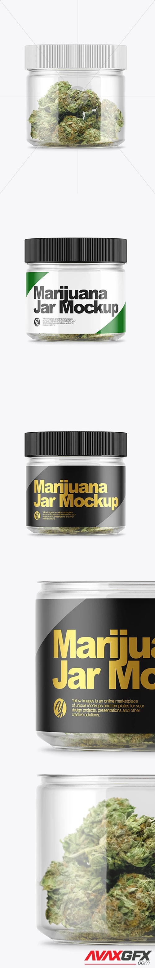 Medicinal Marijuana Jar Mockup 49933
