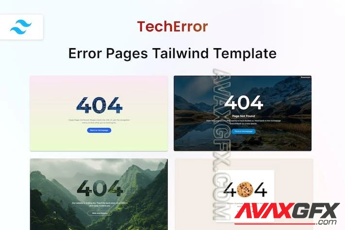 TechError - Error Page HTML Template
