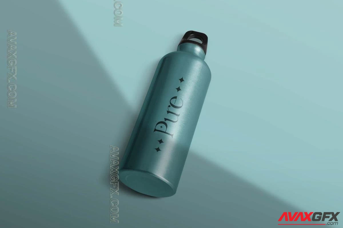 Pure Water Bottle Mockup [PSD]