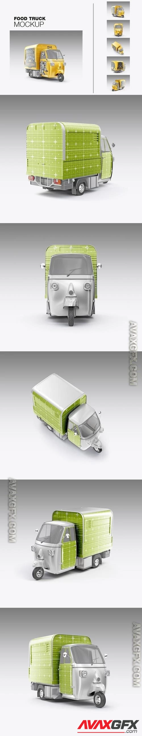 Food Truck Mockup T4KUH96 PSD