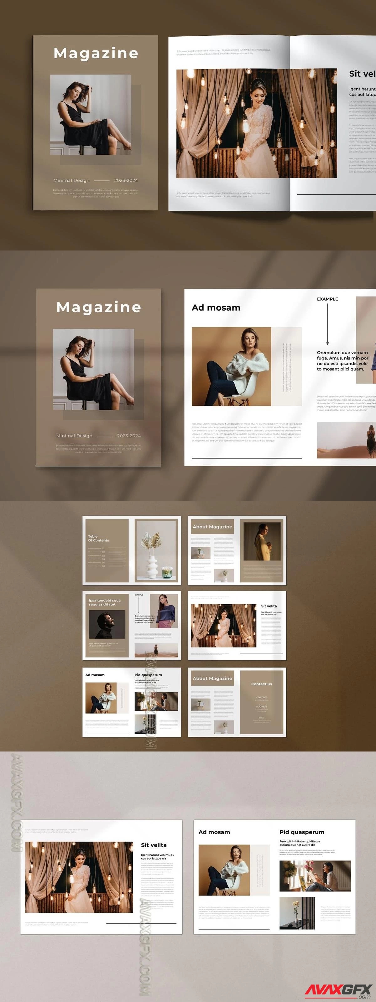 Minimal Magazine Template ZH95DQ4 [INDD]