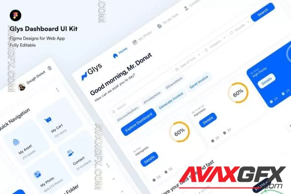 Glys Dashboard UI Kit ZUJKS9N