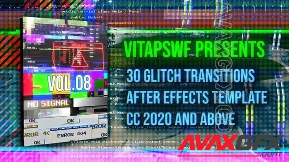 Glitch Transitions Vol. 08 47708057 [Videohive]