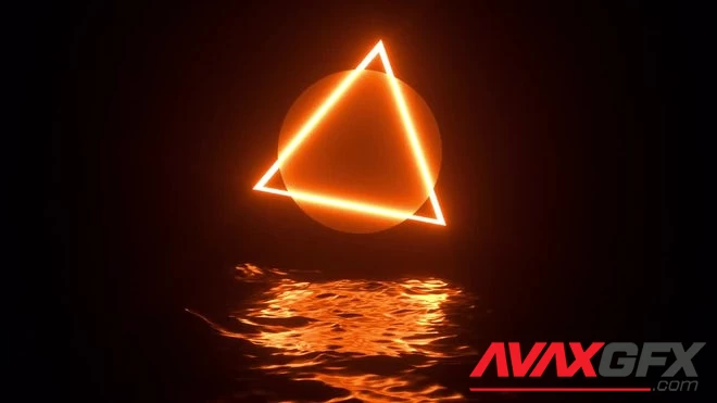 MA - Glowing Triangle By Water Loop 1575330