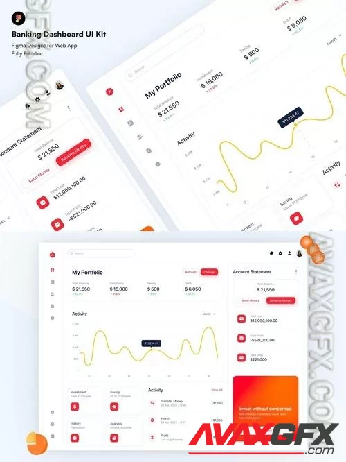 Banking Dashboard UI Kit 4U4DH2S [FIGMA]